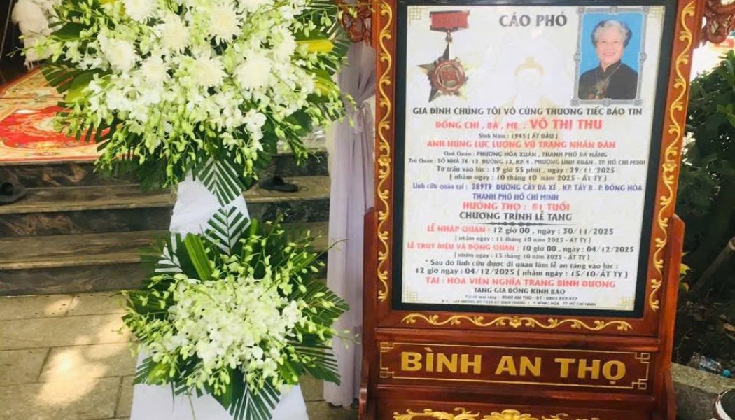 TIN BUỒN: Vô cùng thương tiếc thân mẫu của chị Trần Thị Thanh Vân