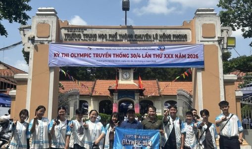 Chúc mừng các “chiến binh” Hòa Vang xuất sắc đạt huy chương tại kỳ thi Olympic 30/4 năm 2026